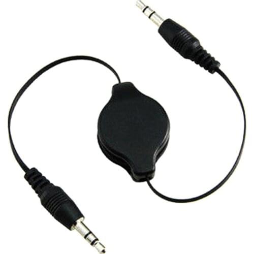 Hot Selling 1pcs 3.5mm RETRACTABLE AUXILIARY CABLE CORD Car audio cable for mobile Computer Audio cable MP3