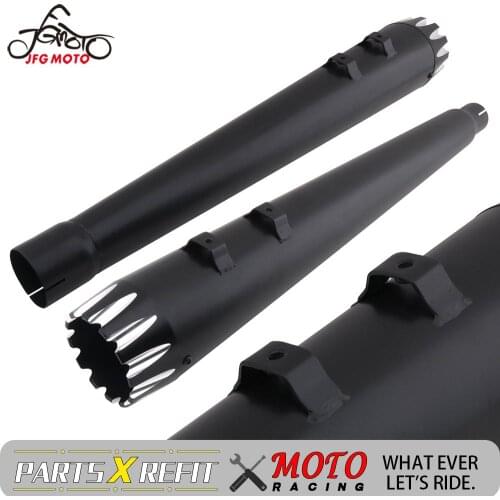 For Harley Touring Dresser Road Glide Bagger Models Road King 2017-2021 Motorcycle Chrome Exhaust Pipe With Mounting Hardware