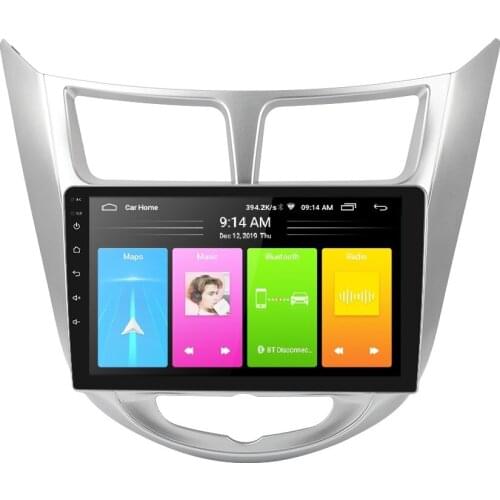 Car Radio Multimedia Video Player Navigation GPS Car Android For Hyundai Solaris Accent Verna 2011 2012 2013 2014 -2016