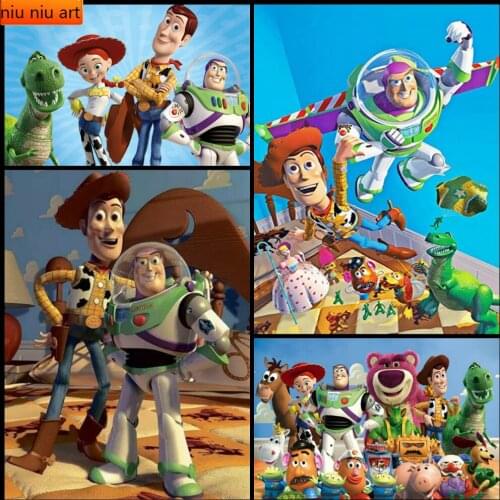 Disney Toy Story Full Diamond Embroidery Diamond Mosaic Diamond Painting Cross Stitch Kits Home Decor
