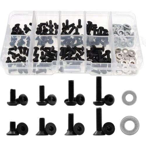 Special Screws Box Set for 1/10 HSP Traxxas Tamiya HPI Kyosho D90 SRC10 Remote Control RC Car Parts 180pcs