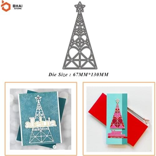 New Christmas Tree Metal Cutting Dies Stencil Scrapbooking DIY Album Stamp Paper Card Embossing Decor Craft