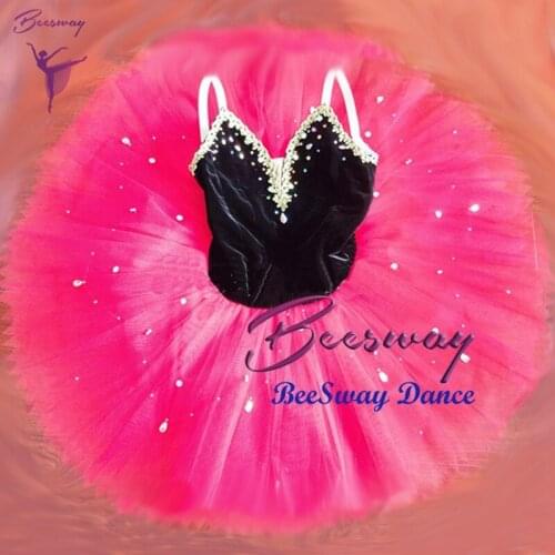 Red Don Quixote Pancake Ballet Tutus skirt girl Professional Ballet Tutu Dress Women Ballet Soloist Stage dance Costume women
