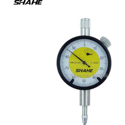Shahe 0-3 mm mini function of dial indicator measurement instrument 0-3 mm dial indicators