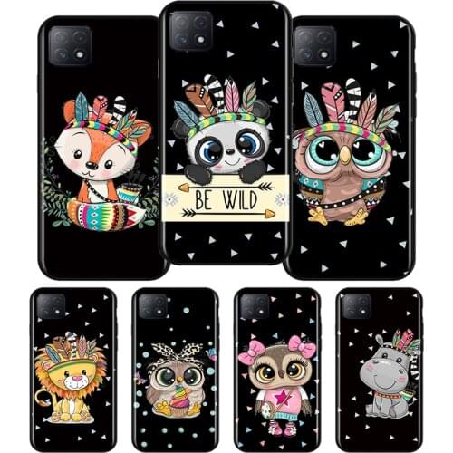 Cute Cartoon Animals Silicone For OPPO AX7 A1K A94 A93 A92S A73 A72 A53S A52 A32 A31 A12E A11X A9 A5 2020 Soft Phone Case