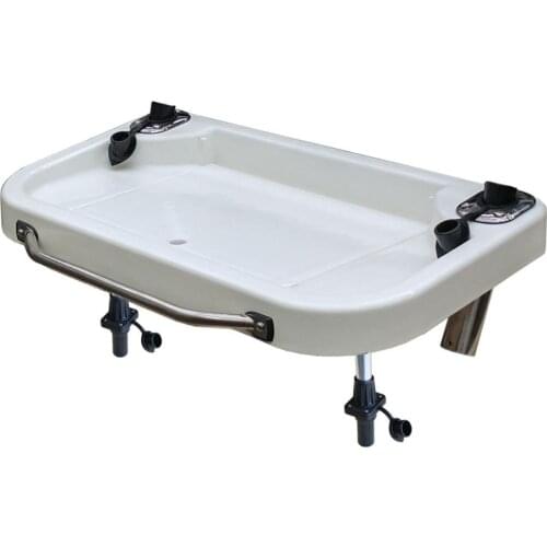 Extra Large Heavy Duty Bait & Fillet Table with Handle and Rod Holders 850mm x 460mm Boat Fishing MA 109-4