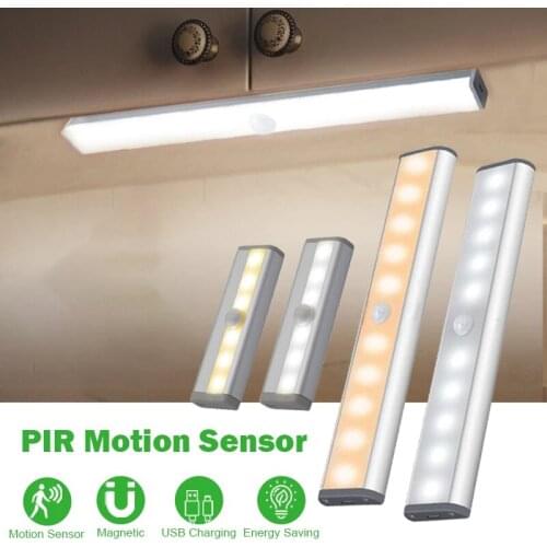LED Night Lights Smart PIR Motion Sensor Wireless Night Lamps Bedroom Decor Light Detector Wall Decorative Lamp Cupboard Kitchen