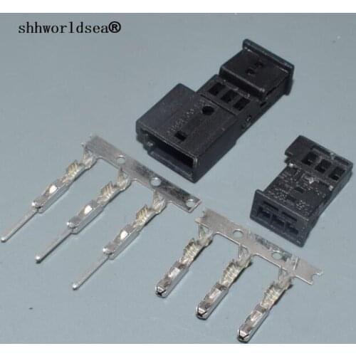 Worldgolden Auto 3Pin male female connector with cable,Car Speaker plug,Auto treble plug,1-968700-1 B / 1355620-1 for BMW car