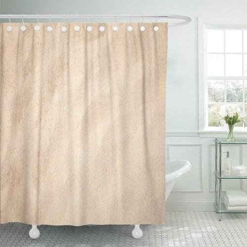 Brown Beach Sand Barren Sandy Abstract Arid Cement Shower Curtain Waterproof Polyester 72 x 78 inches Set with Hooks