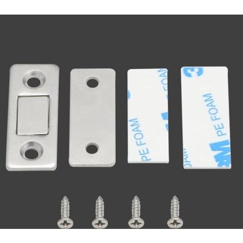 2pcs/Set Magnetic Cabinet Catche Magnet Door Stops Hidden Door Closer With Screw For Closet Cupboard Furniture Hardware