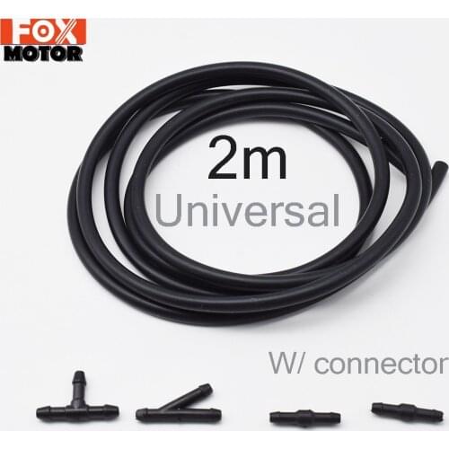 5pcs/Set 2m Car Windshield Washer Hose Automotive Car Wiper Blade Pipe Windshield Jet Spray Wiper Nozzle Water Hose Fluid Tube