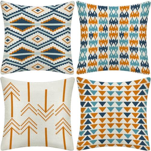 Watercolor Arrow Geometric Pillow Cushion Cover Geometric Pillow Case Kids Room Decorative Throw Pillow Cover for Sofa Bedroom