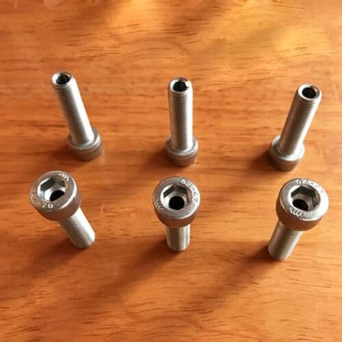 M10 Hex socket Hollow Screw Through hole Bolts 5.2mm hole Cylindrical head Screws 16-60mm Length