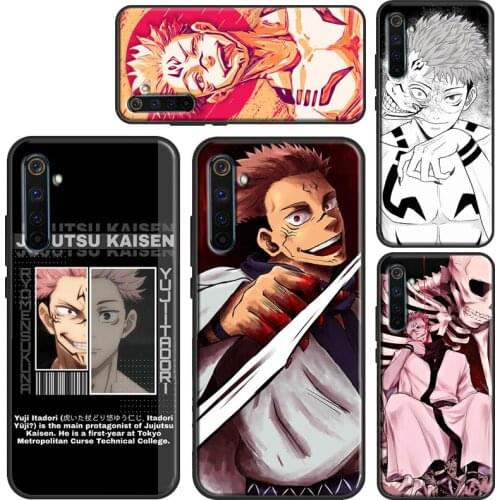 Anime Jujutsu Kaisen Ryomen Sukuna Case For Realme GT Neo Q3 6 7 8 Pro C15 C11 C3 C21 Back Cover For OnePlus 9 Pro 8 7T 8T 9R