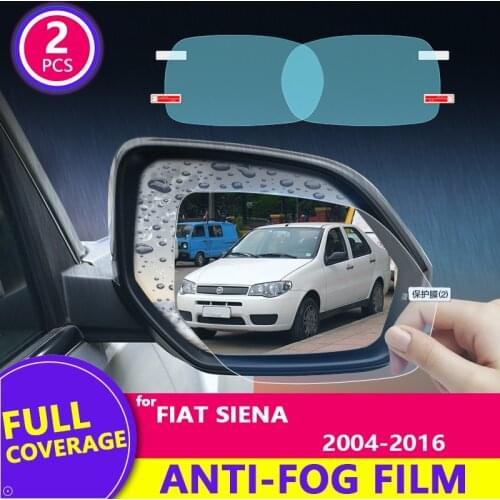 For Fiat Siena 2004 - 2016 2014 2015 Full Cover Rearview Mirror HD Film Anti-Fog Rainproof Auto Mirror Sticker Car Accessories