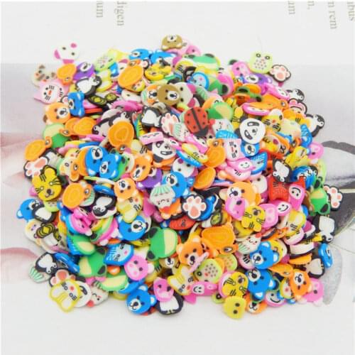 Julie Wang 1000PCS/Pack Resin Slice Charms Polymer Clay Mixed Animal Flowers Leaves Candy Butterfly Jewelry Making Accessory