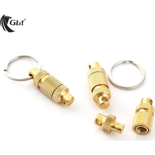 EDC Brass Quick Separation Keychain Removable Quick release Key Chain Detachable Brass Keyring Outdoor Sport Camping Multi Tools