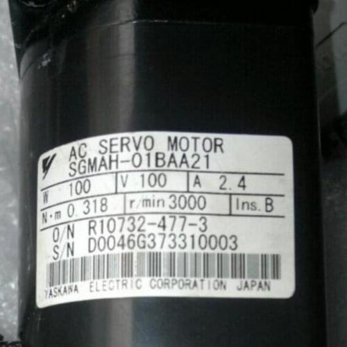 Used Tested Working SGMAH-01BAA21 AC SERVO MOTOR