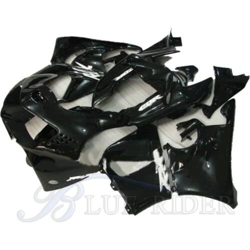 Hot Motorcycle ABS Plastic Fairing Kits For HONDA CBR900RR 919 98 99 CBR919RR 1998 1999 BLUE RIDER bodywork full black