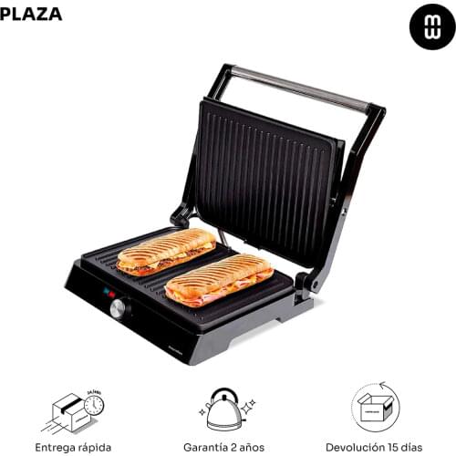 Mellerware-Hotty 2200W contact Grill. Kitchen iron, smoke-free barbecue, electric grill. Opening 180 °. Non stick