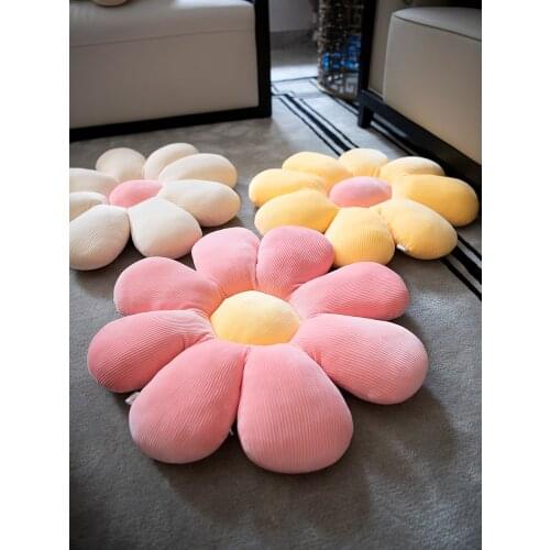 Little daisy flowers hold pillow cushions on the floor chair cushion cushion office sedent tatami car with ass cushions