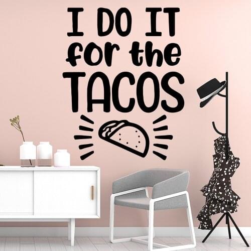 Lovely Tacos Wall Sticker Home Decoration Accessories For Kids Room Living Room Home Decor Bedroom stickers muraux