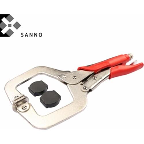 Multi-function locking C-clamp plier 11'' Inch vice grip fast opening wood clamp professional duty C jaw portable table tool