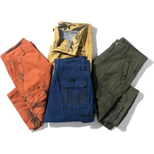 2021 Summer New Camouflage Tactical Cargo Shorts Men Khaki Jogger Military Cargo Shorts Men Cotton Casual Loose Men Shorts