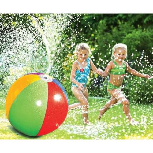 Water Play Jet Ball Inflatable Summer Outdoor Garden Funny Party Lawn Game Toy Jet PVC Spray Beach Water Play Equipment