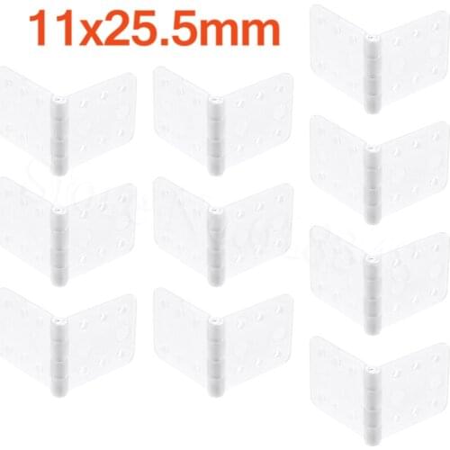 10x Plastic Pinned Nylon Hinges 11x25.5 mm For RC Airplanes Parts Model Replacement