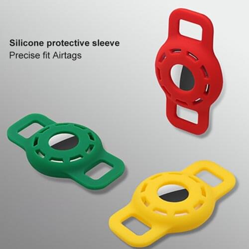 Hollow Airtag Protective Case Silicone Pets Anti-lost Watchband Locator Tracker Strap Cover For Apple AirTags Accessories