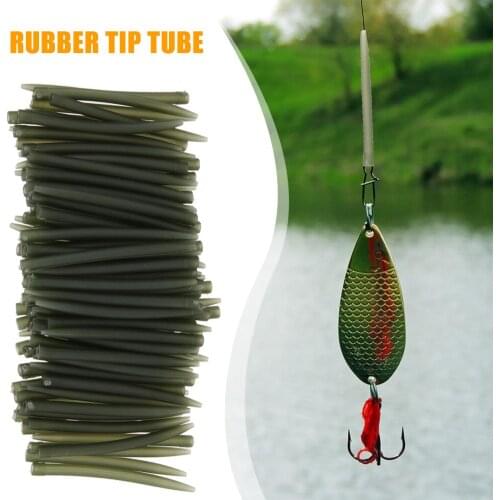 Carp Fishing Hook Sleeve Rubber Tip Tube Positioner Terminal Fishing Tackles Anti Tangle Fishing Accessories