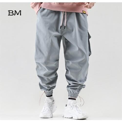 Hip hop sweatpants korean style joggers men streetwear baggy pants modis harajuku fashion trousers kpop khaki casual pants