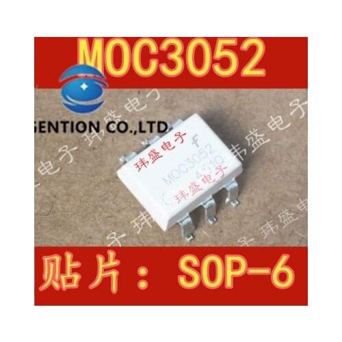10PCS MOC3052 SOP6 light coupling MOC3052SR2M MOC3052M in stock 100% new and original