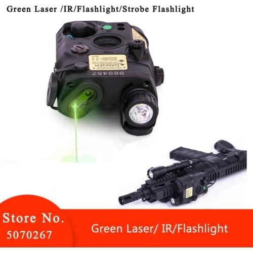EX619 Tactical Airsoft Flashlight PEQ Green Laser LA-5C UHP IR Laser LED IR Laser PEQ Light Strobe
