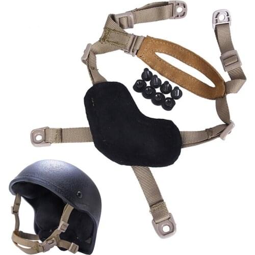 Tactical helmet suspension belt 4-point lining suspension system stable strap for fast mich (ACH) IBH helmet