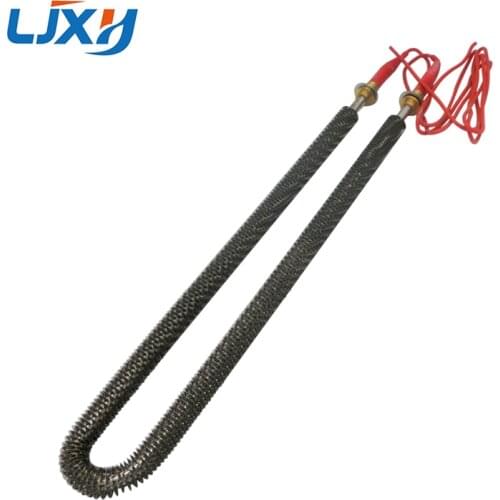 LJXH Finned Tubular Heater U Type M18x25mm Connection Screw Size, U Type Tube Dia.10/12mm, 220V 1000W/1200W/1500W/2000W 304SUS