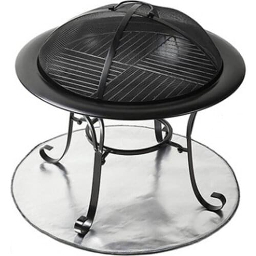 Camping Fire Pit Mat Outdoor Waterproof Barbecue Terrace Camping Stove Pad Outdoor BBQ Cushion Cookware Kit