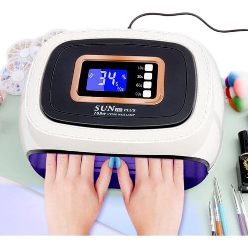 UV Lamp For Manicure 72W LED Nail Dryer Lamp Two Hands Nail Lamp Curing All Gel Polish Drying UV Gel 36leds Manicure Machine