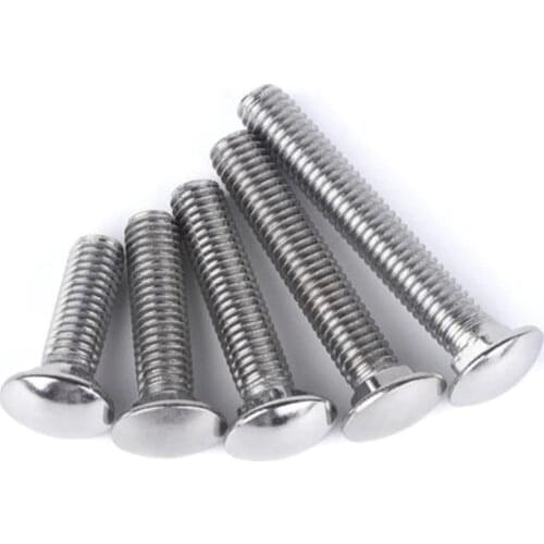 2-20PCS m4 m5 m6 m8 m10 304 stainless steel Carriage Screws Carriage Bolts Shelf Screws Computer Desk Accessories