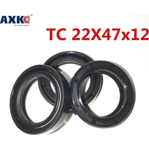 10pcs/NBR Shaft Oil Seal TC 22*47*12 Rubber Covered Double Lip With Garter Spring/consumer product