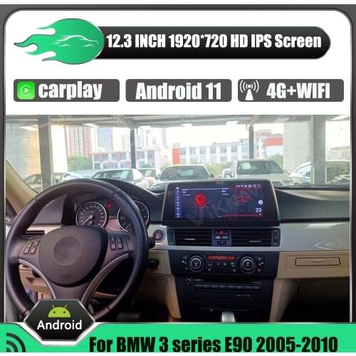 256G android 11 Car radio GPS Navigation for BMW 3 series E90 2005-2010 car 12.3 inch stereo DVD multimedia player head unit