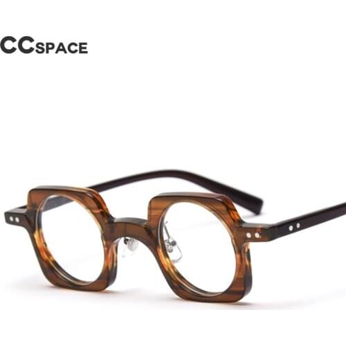 49826 Retro Round Acetate Optical Glasses Frames Men Women Fashion Computer Eyeglasses