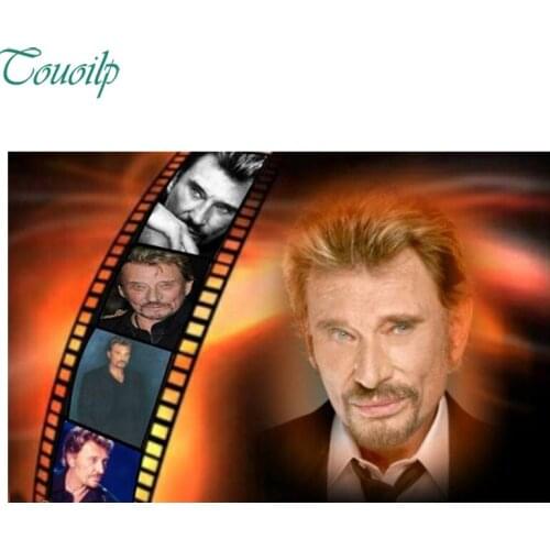 5D Superstar chanteur johnny hallyday diamant peinture cristal de diamant broderie bricolage peinture cristal croix stitchsets