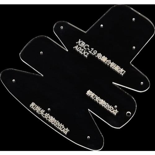 Acrylic Leather Template Transparent Acrylic Wallet Pattern Stencil Template Key Chain Holder Leathercraft Sewing Pattern Tools