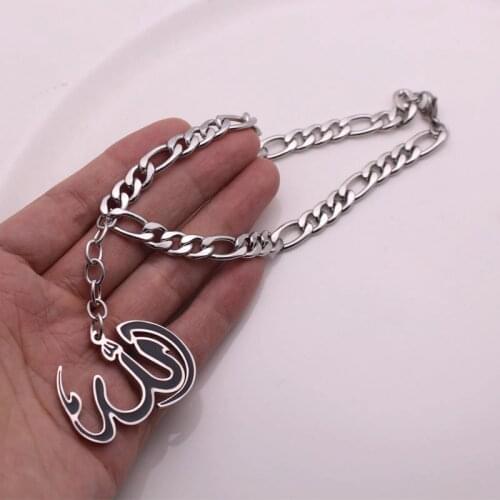 Islam Allah stainless steel car pendant Rear View Mirror Car Pendant