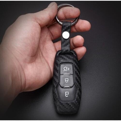 Car Key Protection Case Cover For Ford Mondeo MK3 MK4 MK5 Fiesta S C max Focus Ka F150 Explorer 5 Mustang Key Ring Shell Styling
