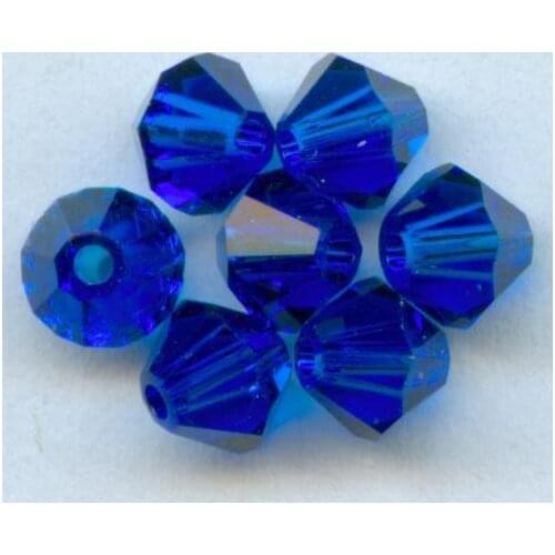 Free Shipping, 720pcs/Lot 4mm Cobalt color Chinese Top Quality Crystal Bicone Beads