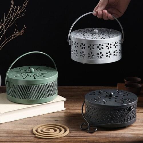 Home Decoration Mosquito-Repellent Incense Holder Summer Mosquito Repellent Chinese Retro Wrought Iron Mosquito Net