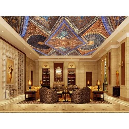 Euporean pattern 2019 ceiling photo wallpaper For any room 3D Ceiling Mural Wallpaper